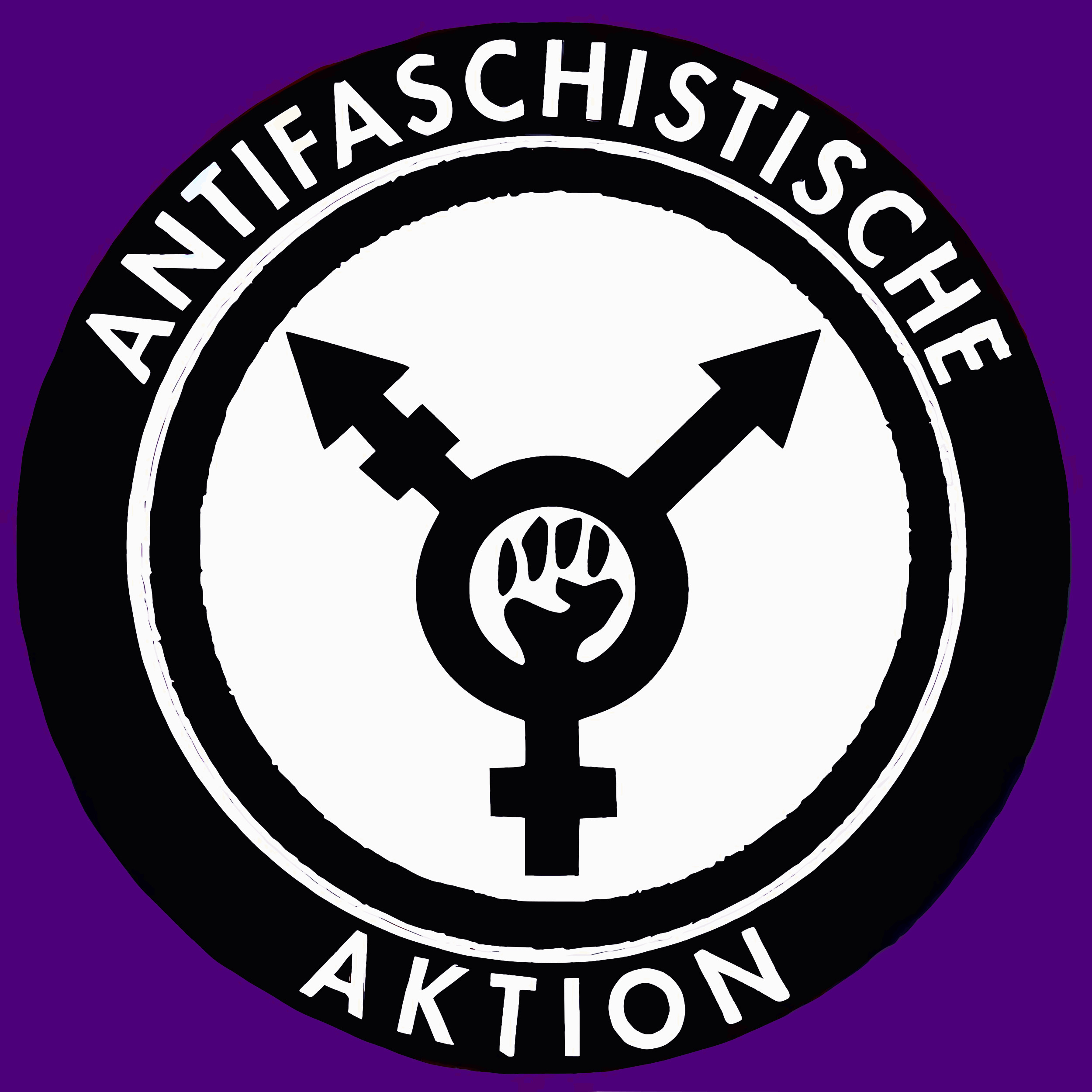 Antifaschistische aktion Anarchist Sticker Archive