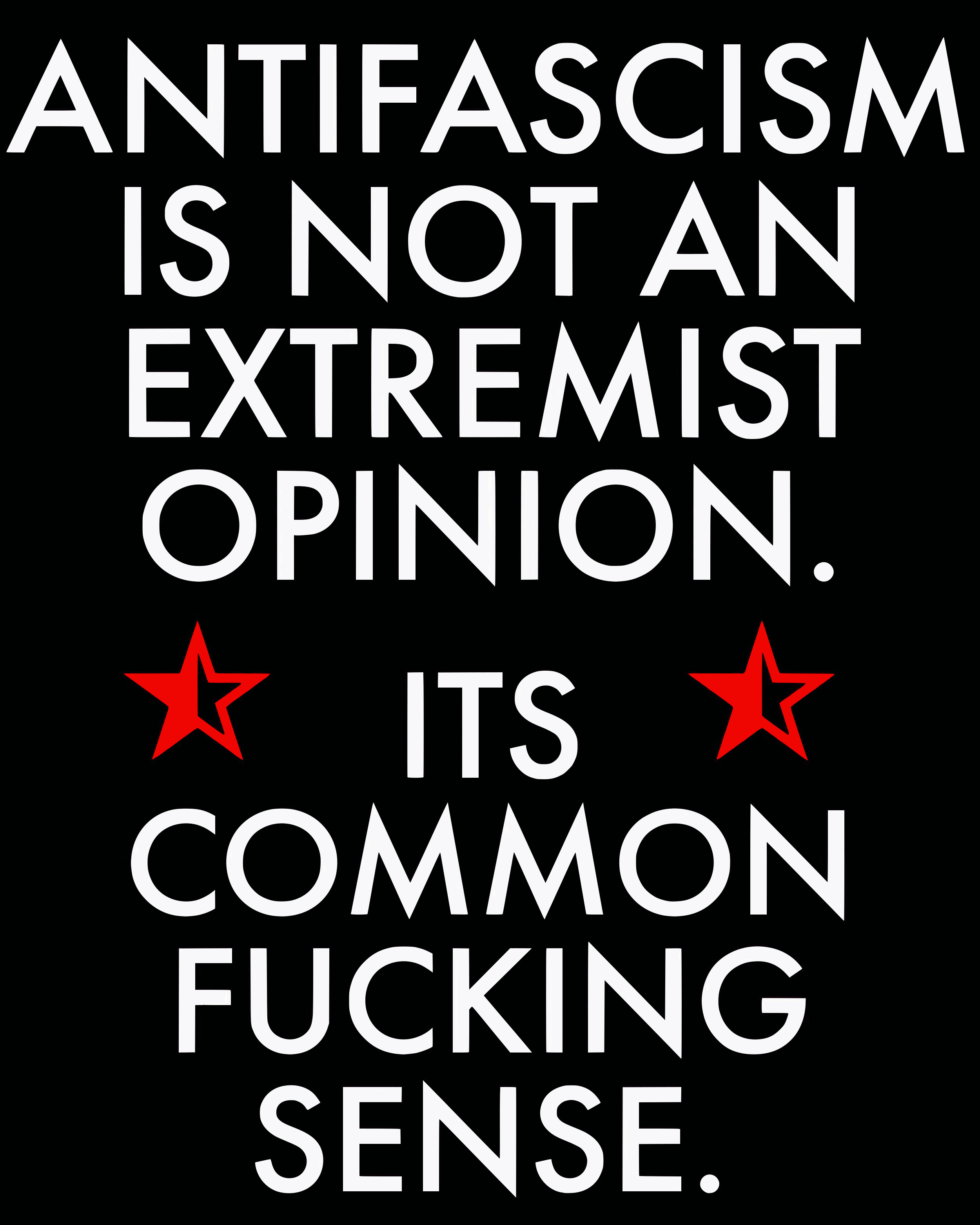 Antifascism is not an extremist opinion, it's common fucking sense