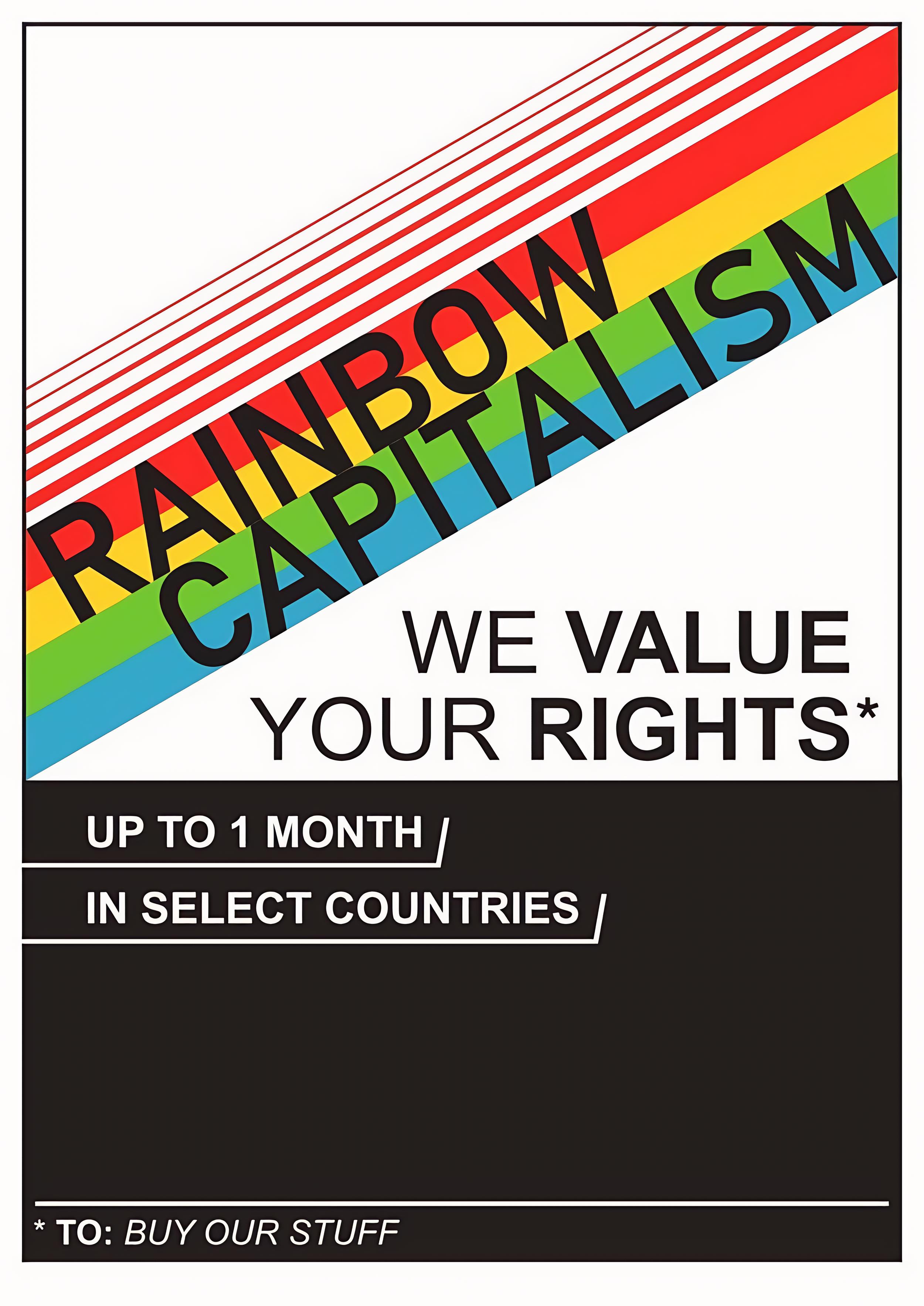 Rainbow capitalism: we value your rights