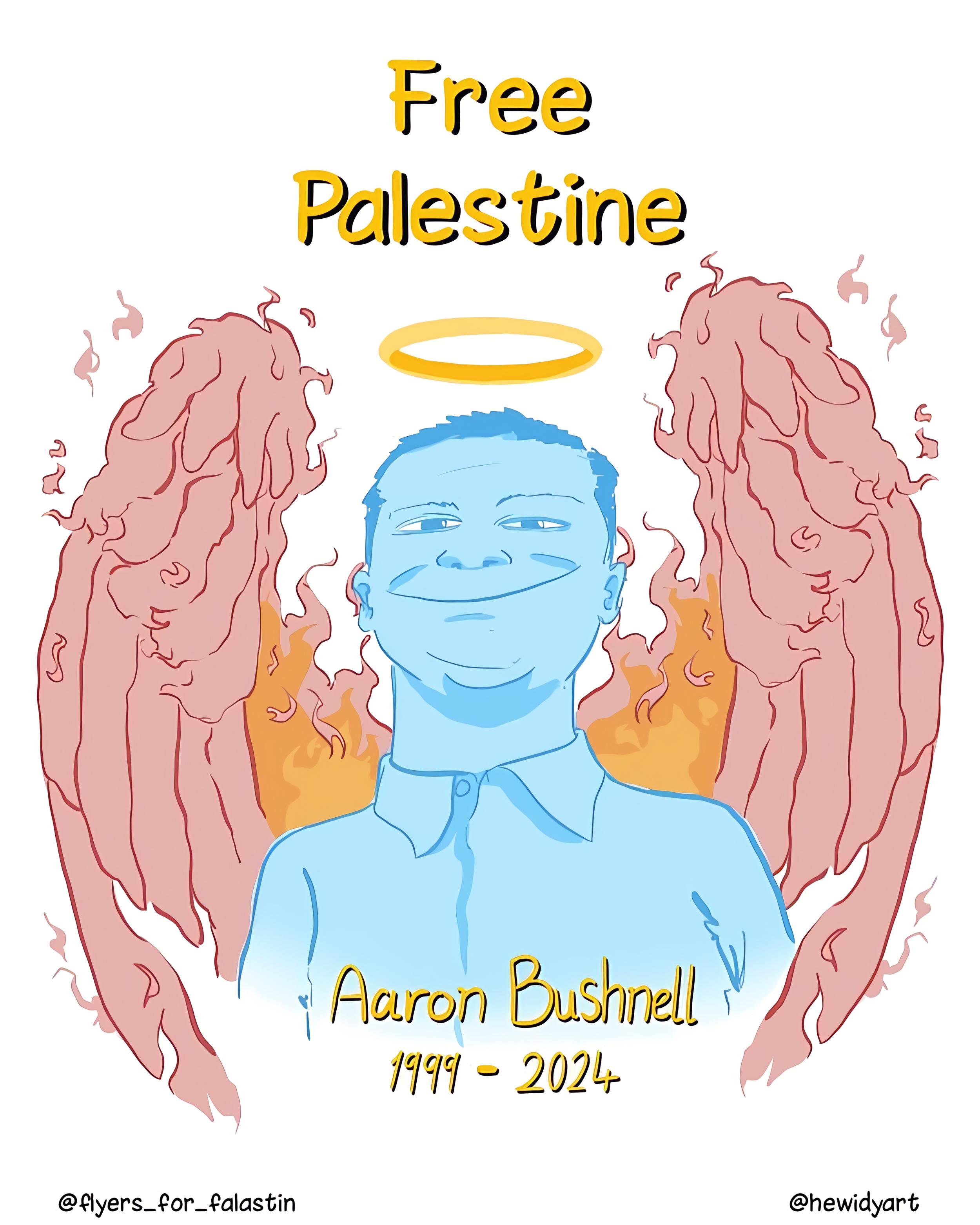 Free Palestine (Aaron Bushnell)