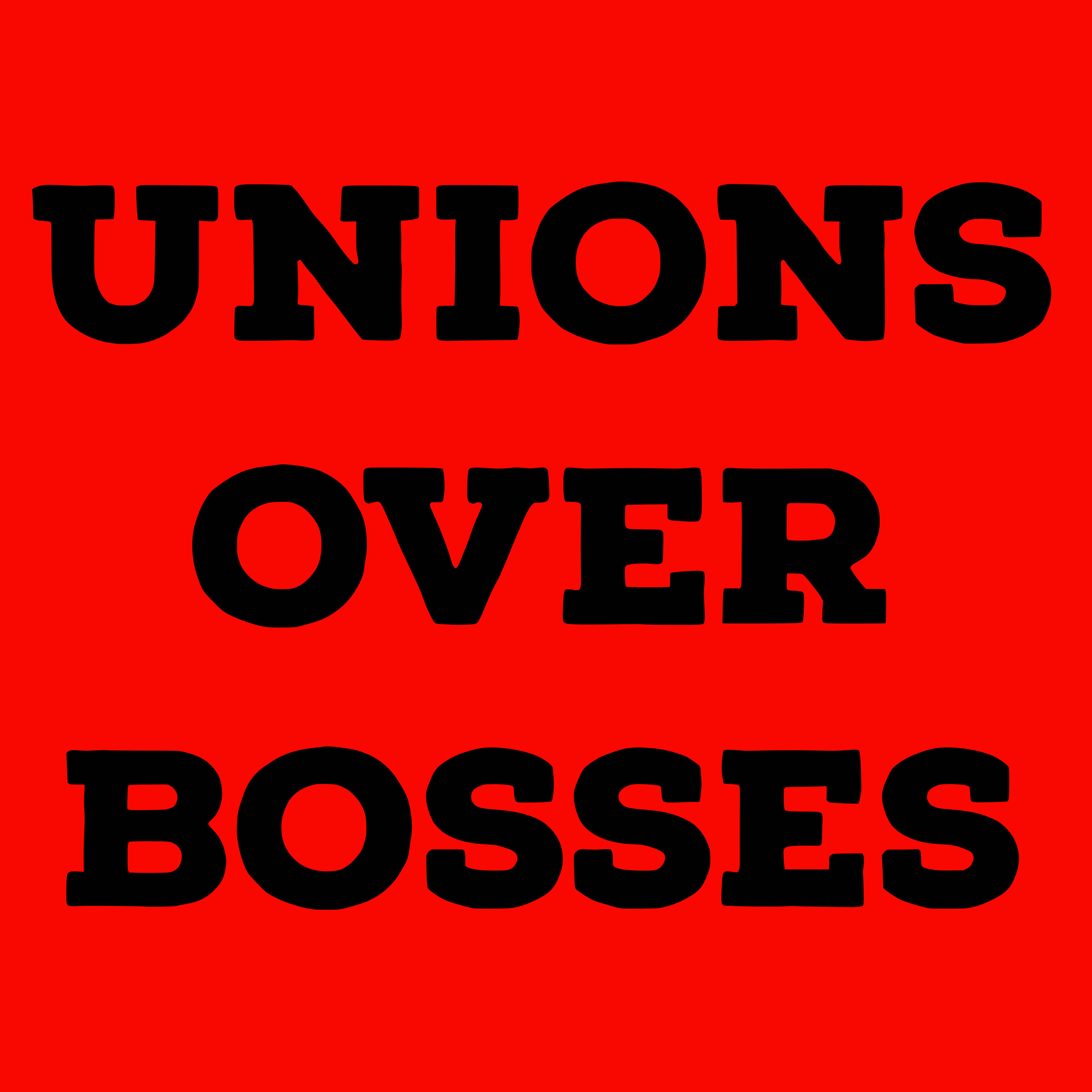 Unions over bosses