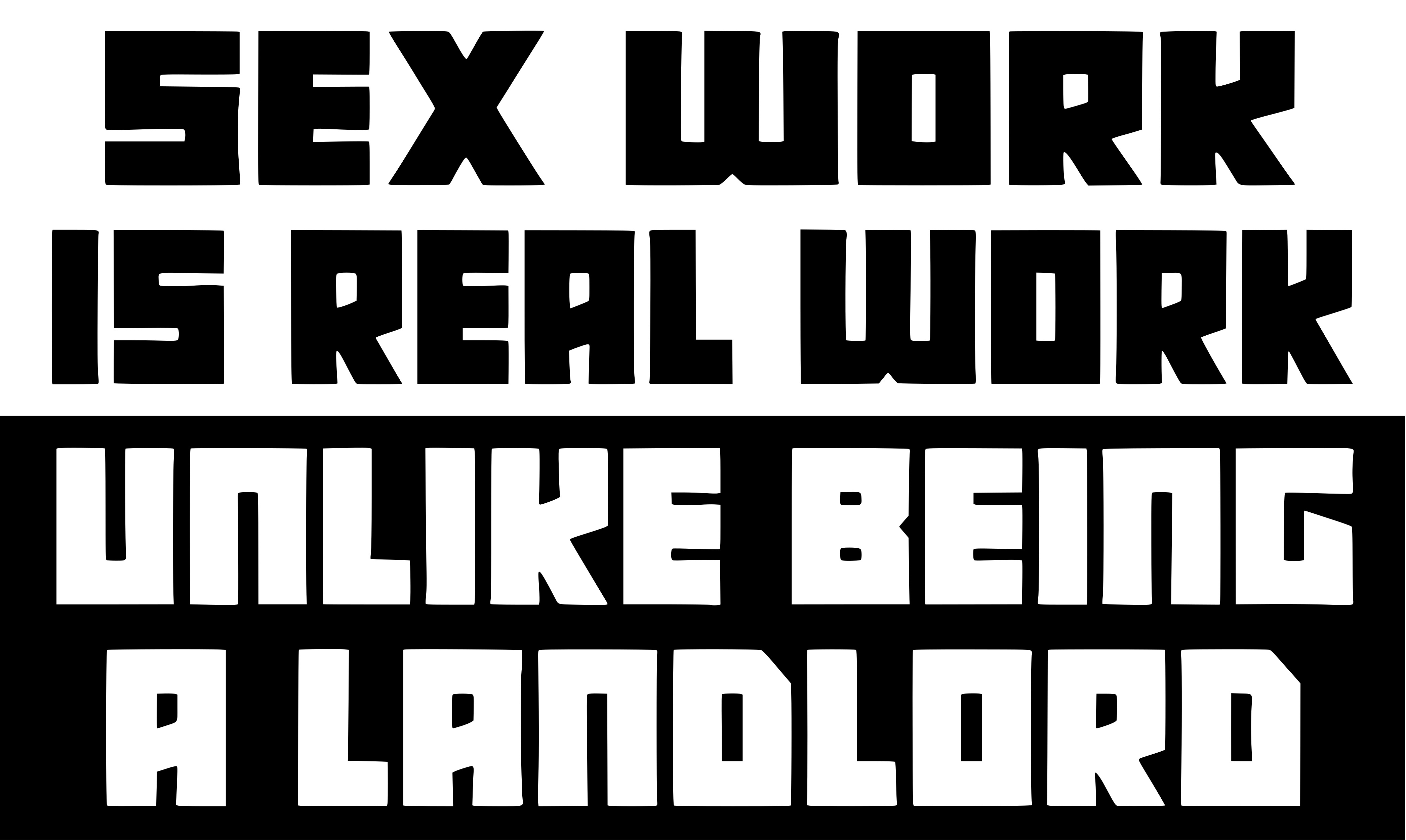 Sex work is real work, unlike being a landlord | Anarchist Sticker Archive